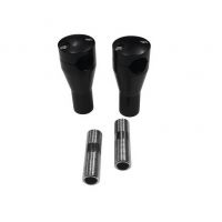 Nástavce řídítek Motorrad Burchard Glide Style 25,4mm, 100mm - chrom - otvor na kabely